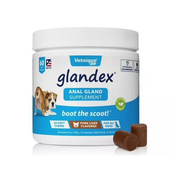 Glandex Soft chews pro zdravé anální žlázy u psů 60 ks