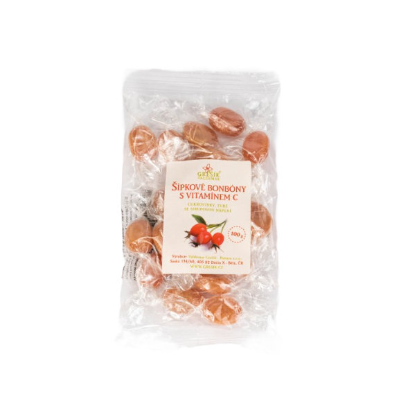 Grešík Šípkové bonbony s vitamínem C 100 g