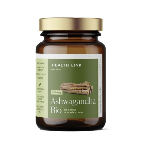Health Link Ashwagandha BIO 500 mg 150 kapslí