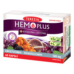 HEMO PLUS + kyselina listová 60 kapslí