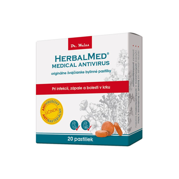 HERBALMED Medical Antivirus Dr. Weiss bylinné pastilky 20 ks