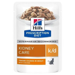 Hill's Diet Feline k/d Chicken kapsička pro kočky 12x85 g