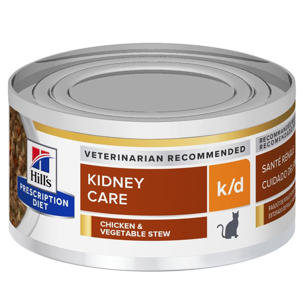 Hill's PD Feline Stew k/d Chicken & Vegetables konzerva pro kočky 82 g
