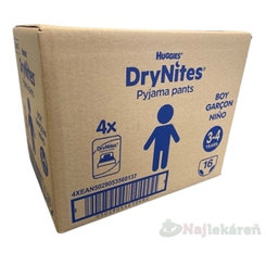 Huggies DryNites S Jumbo kalhotky pro chlapce 3–4 roky 12–21 kg 64 ks