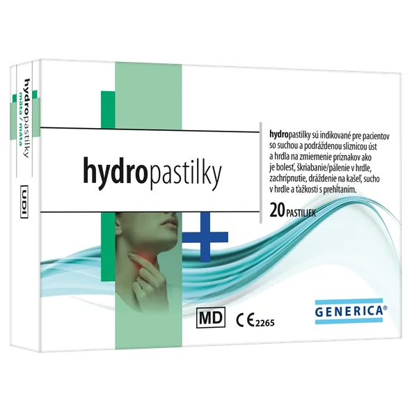 Generica Hydropastilky mäta 20 pastilek