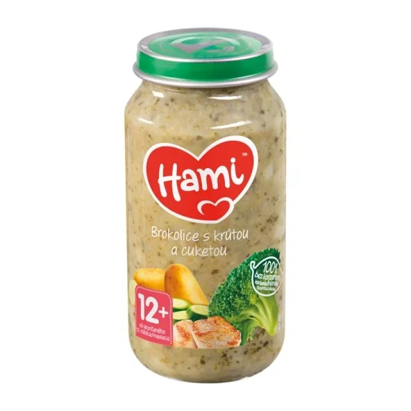 Hami příkrm Brokolice s krůtou a cuketou 12 m+ 250 g