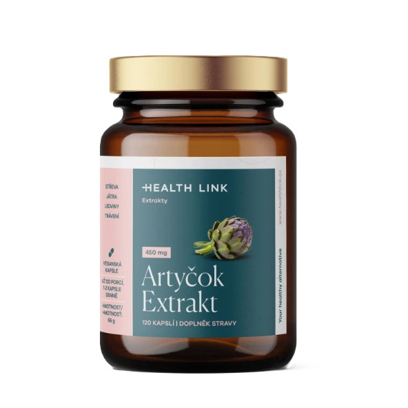 Health Link Artyčok Extrakt 450 mg 120 kapslí