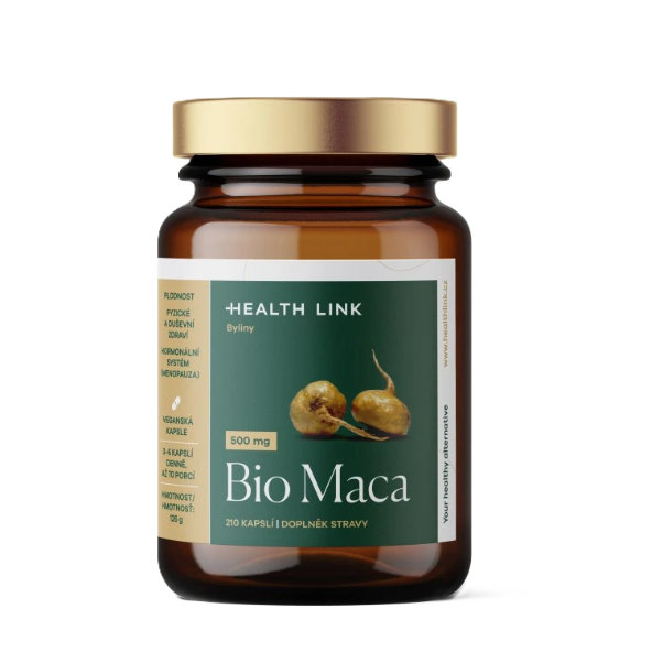 Health Link Maca BIO 500 mg 210 kapslí