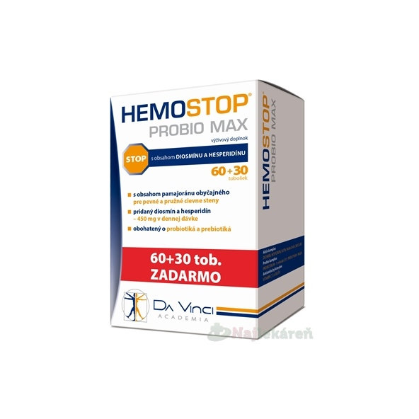 Da Vinci HemoStop Probio Max 60+30 kapslí zdarma