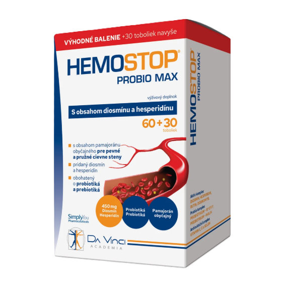 Da Vinci HemoStop Probio Max 60+30 kapslí zdarma