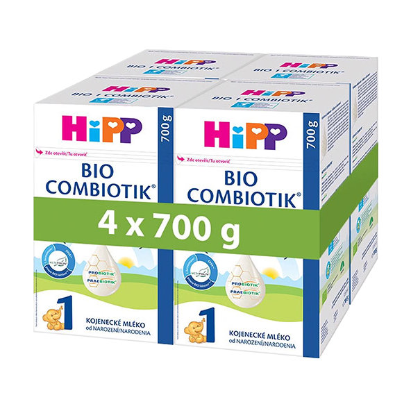 HiPP 1 BIO Combiotik počáteční kojenecká výživa 0m+ 4x700 g