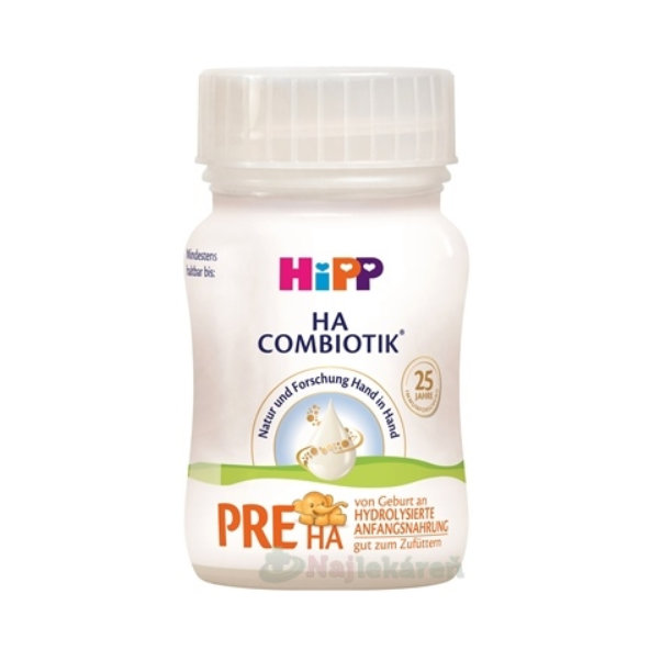 HiPP PRE HA Combiotik počáteční kojenecká výživa 0m+ 24x90 ml