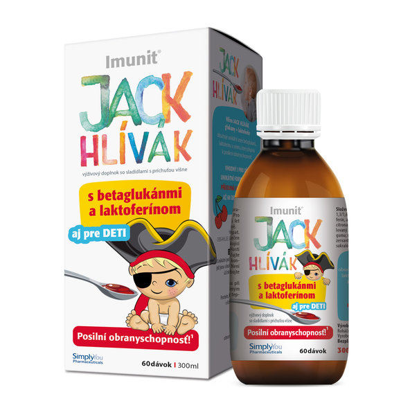 Imunit Hliva Jack Hlívák sirup s betaglukány 300 ml