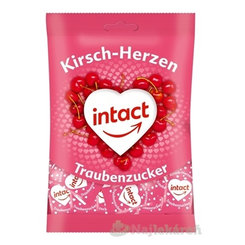 Intact hroznový cukr Třešňová srdíčka pastilky 75 g