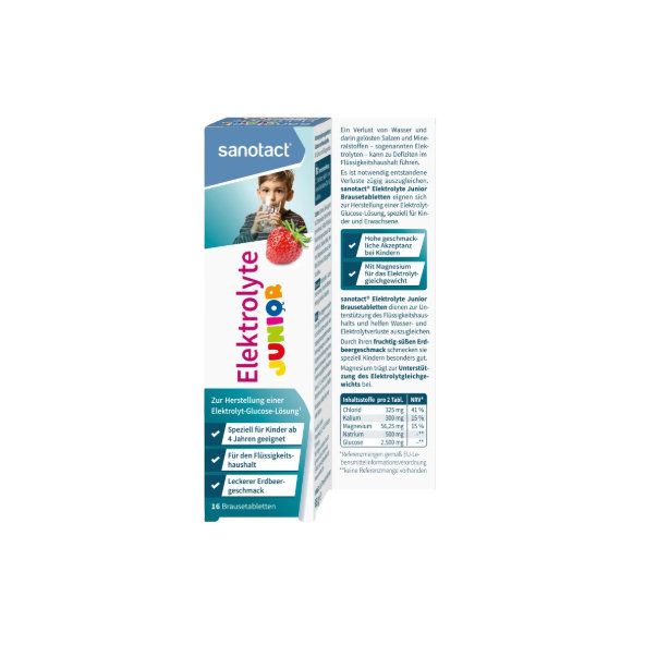 Sanotact Elektrolyty Junior 16 šumivých tablet