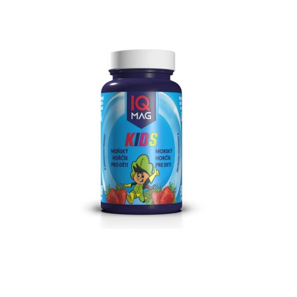 IQ Mag Kids Hořčík mořský jahoda 90 tablet