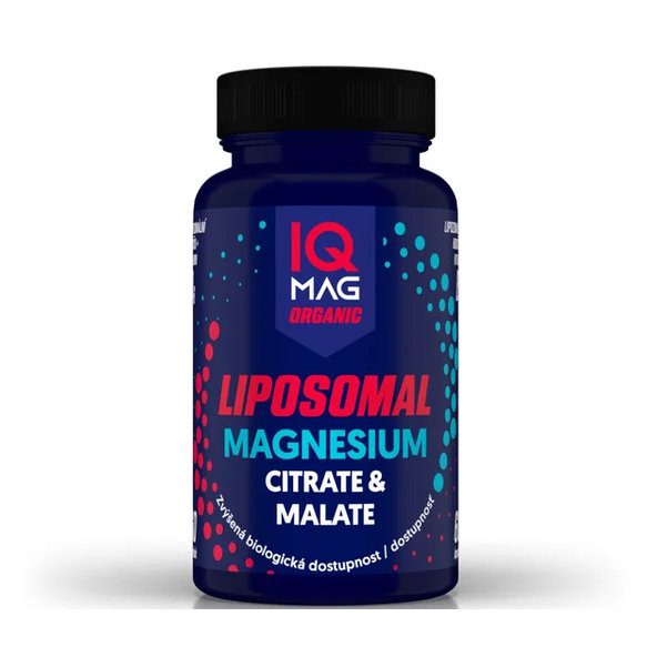 IQ Mag Lipozomální hořčík + vitamin B6 60 kapslí