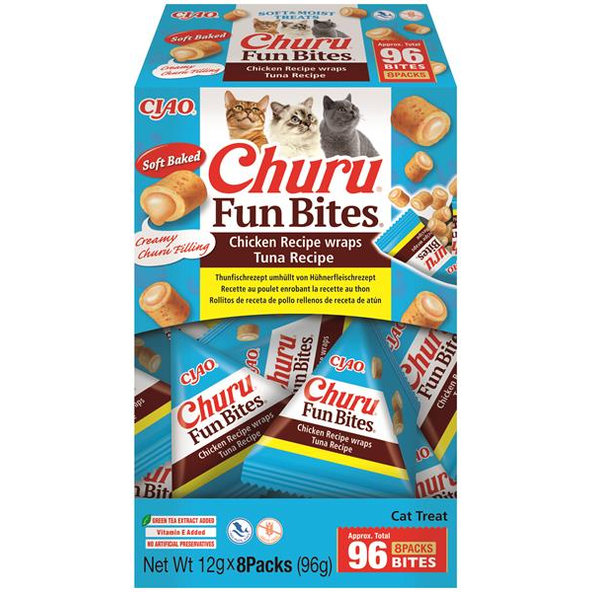 Inaba Churu Fun Bites Tuna pamlsky pro kočky 8×12 g