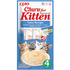 Inaba Churu Kitten Tuna pamlsek pro koťata 4 tuby 56 g