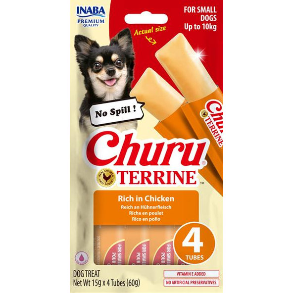 Inaba Churu Terrine Chicken pamlsek pro psy 4×15 g