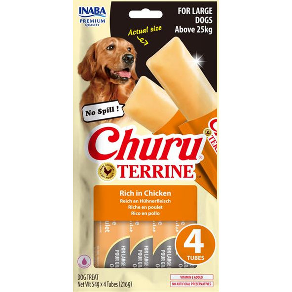 Inaba Churu Terrine Chicken pamlsek pro psy 4×54 g
