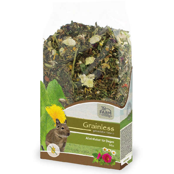 JR FARM Grainless Mix Degu kompletní krmivo pro osmáky degu 650 g