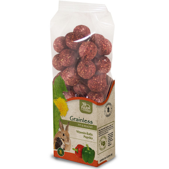 JR FARM Grainless vitamínové paprikové kuličky pro hlodavce 150 g
