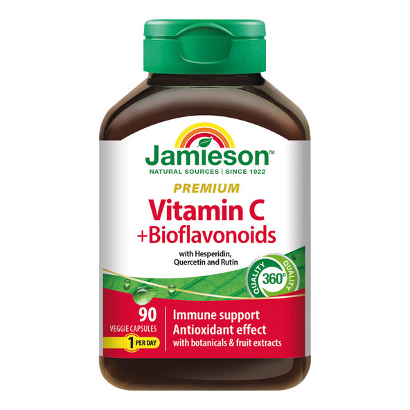 Jamieson Vitamin C Premium komplex + bioflavonoidy 120 kapslí