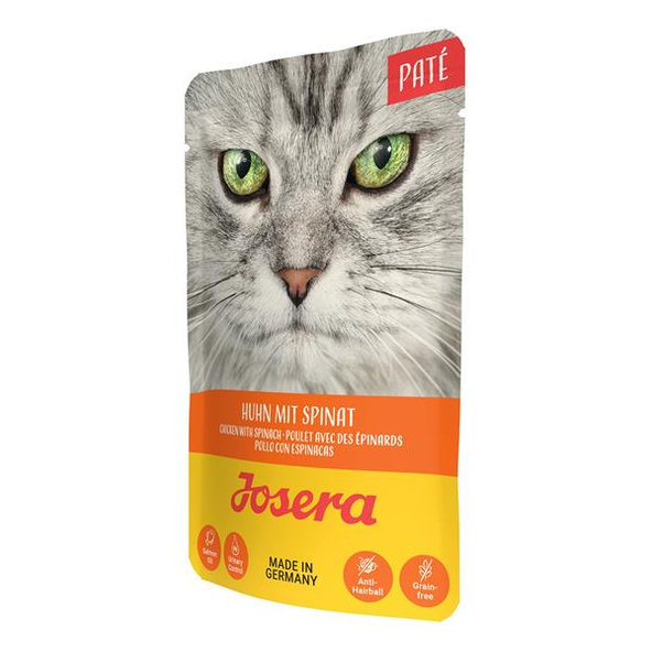 Josera kapsička pro kočky paté kuřecí se špenátem 85 g