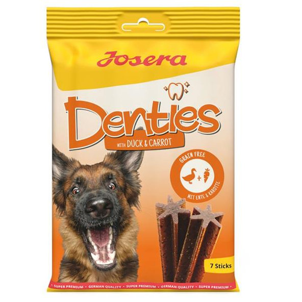Josera pochoutka pro psy Denties kachní s mrkví 180 g