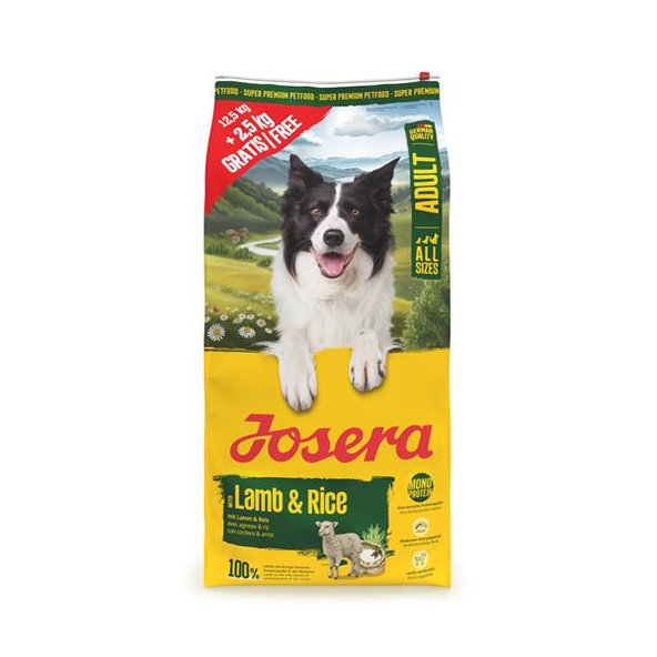 Josera Lamb & Rice granule pro psy 12,5 kg + 2,5 kg