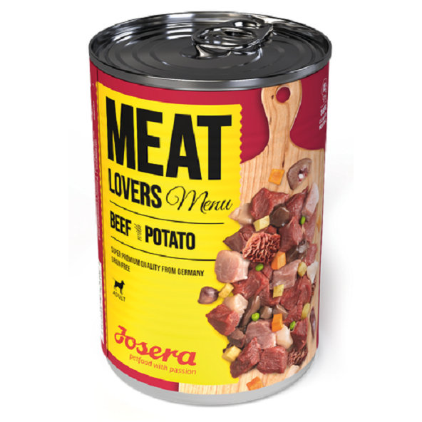 Josera konzerva pro psy Meat Lovers hovězí s brambory 800 g