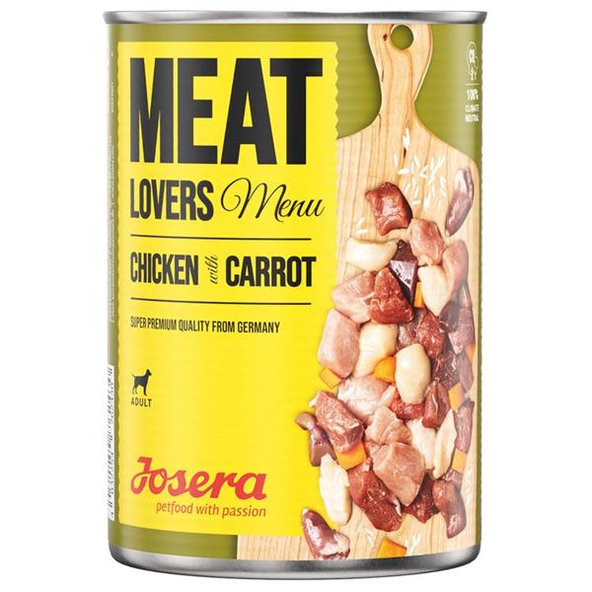 Josera konzerva pro psy Meat Lovers kuřecí s mrkví 800 g