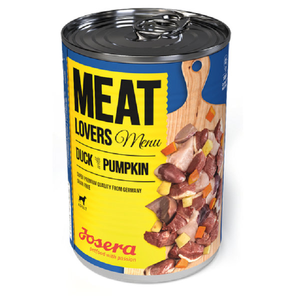 Josera konzerva pro psy Meat Lovers kachna s dýní 400 g