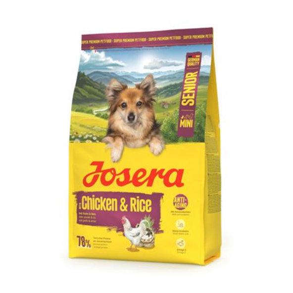 Josera krmivo pro psy Mini Senior kuře a rýže 3 kg