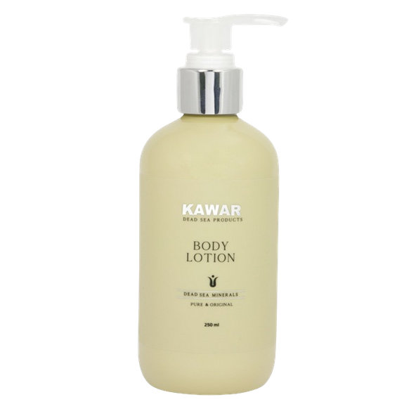 KAWAR tělové mléko s minerály z Mrtvého moře s dávkovačem 250 ml