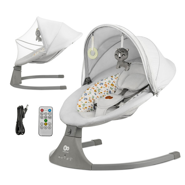 Kinderkraft lehátko Lumi 2v1 9 kg Premium Light Grey