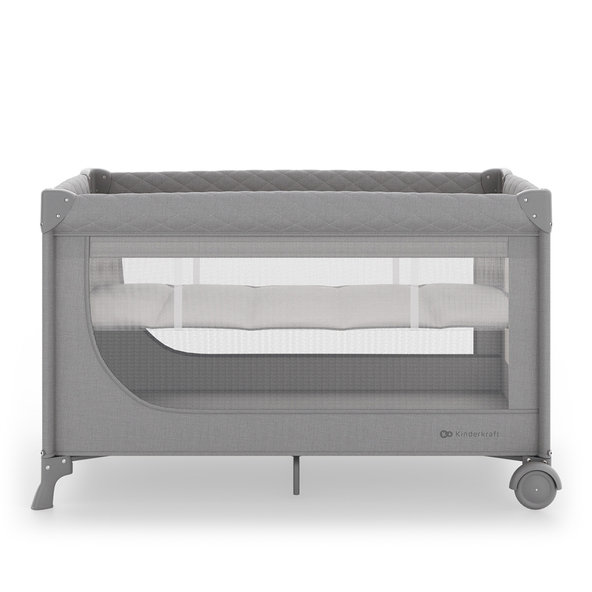 KINDERKRAFT cestovní postýlka Leody Up Grey