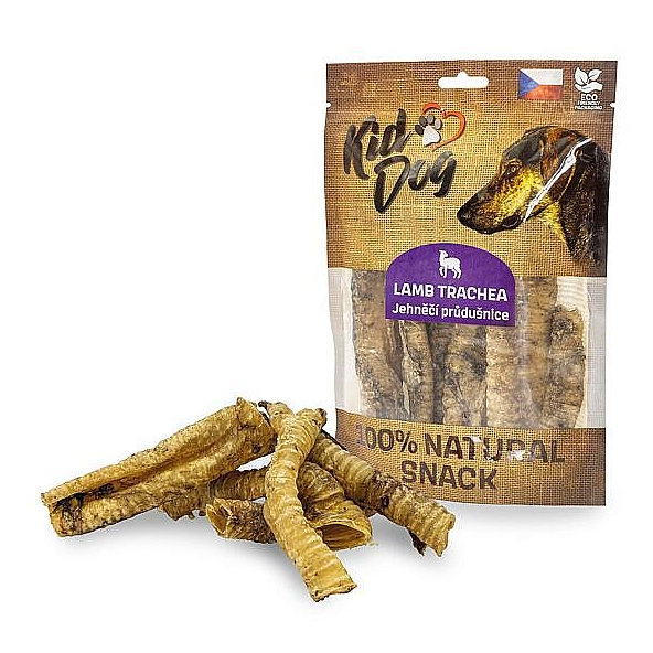KIDDOG Natural Snack jehněčí průdušnice 100 g