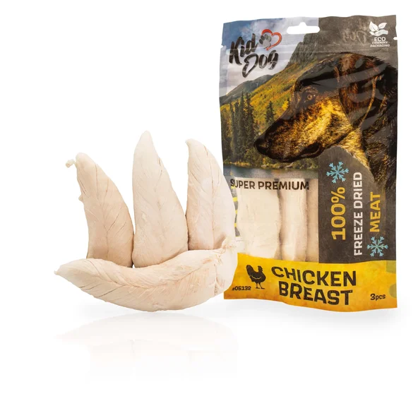 KD SUPER PREMIUM 100% celá kuřecí prsa sušená mrazem 50 g