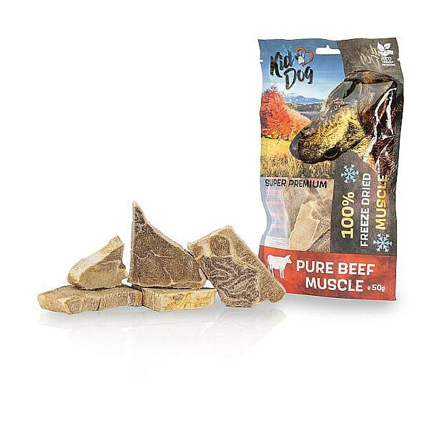 KD SUPER PREMIUM 100% hovězí čistá svalovina sušená mrazem 50 g