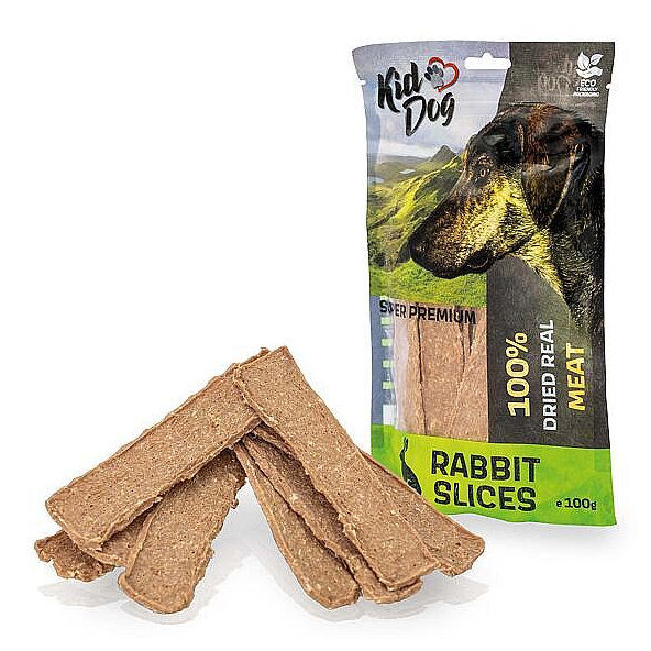 KD SUPER PREMIUM 100% králičí maso plátky bez aditiv 100 g