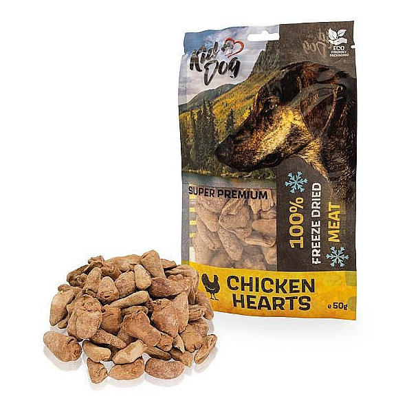 KD SUPER PREMIUM 100% kuřecí srdíčka sušené mrazem 50 g