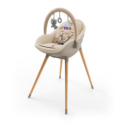 Kinderkraft jídelní židlička a lehátko Fini Up 3v1 Beige