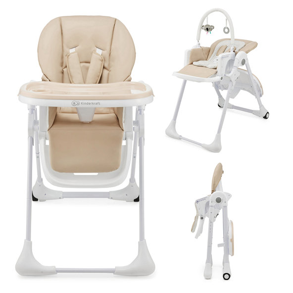 Kinderkraft jídelní židlička Tummie Beige
