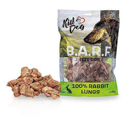 KIDDOG BARF 100% králičí plíce sušené mrazem pro psy 180 g