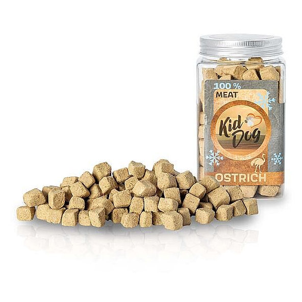 KIDDOG Super Premium 100% čisté pštrosí maso sušené mrazem 100 g