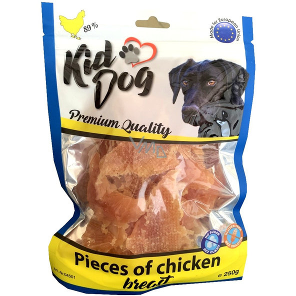 KID DOG kousky kuřecích prsou pro psy 250 g