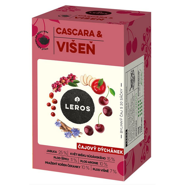 Leros Čajová chvilka višeň a cascara 20x2 g