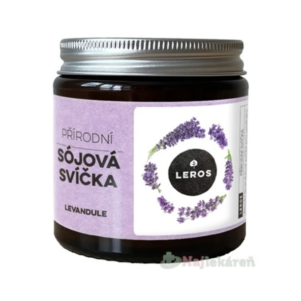 Leros sójová svíčka levandule 120 ml